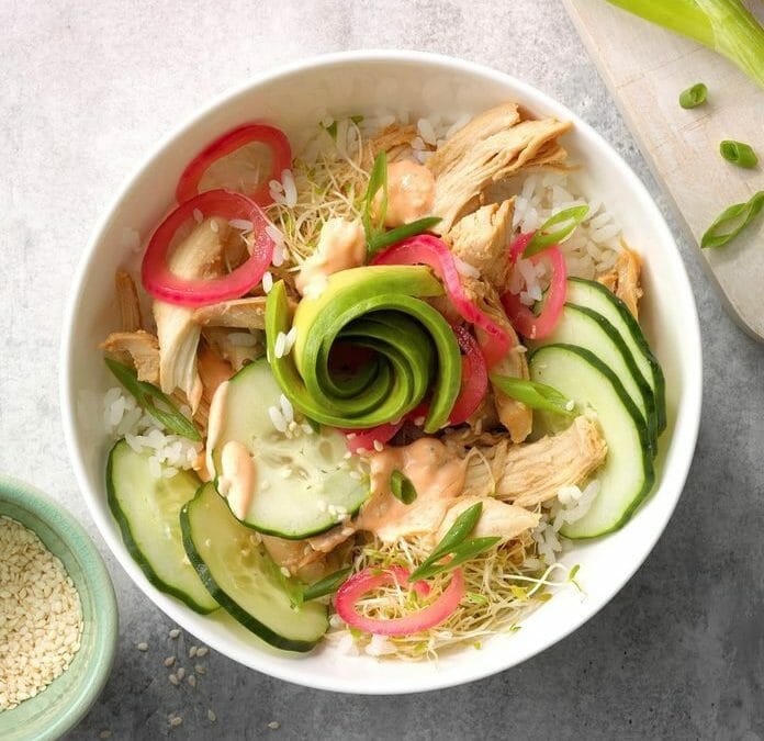 Healthy Recipe: Spring Season Poke Bowl with Chicken