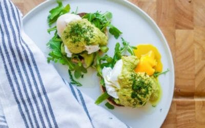 Healthy Mother’s Day Recipe: Eggs Benedict with Avocado Hollandaise