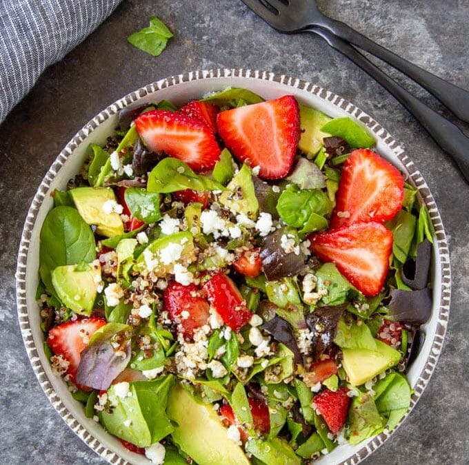 Healthy Recipe: Strawberry Spinach Salad