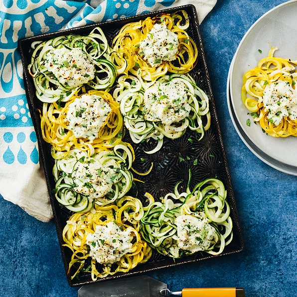 Healthy Recipe: Spiralized Zucchini & Summer Squash Casserole